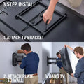 SANUS Advanced Full-Motion 4D + Shift TV Wall Mount 32"-65" - official product image