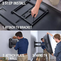 SANUS Advanced Full-Motion 4D + Shift TV Wall Mount 32"-65" - official product image