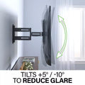 SANUS Advanced Full-Motion 4D + Shift TV Wall Mount 32"-65" - official product image