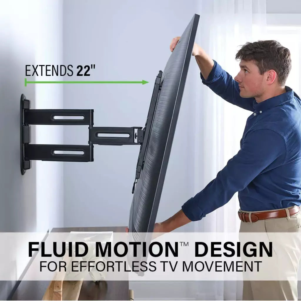 SANUS Advanced Full-Motion 4D + Shift TV Wall Mount 32"-65" - official product image