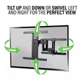 SANUS Outdoor Premium Full-Motion TV Wall Mount 40"-85" - official product image