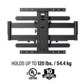 SANUS Outdoor Premium Full-Motion TV Wall Mount 40"-85" - official product image