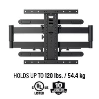 SANUS Outdoor Premium Full-Motion TV Wall Mount 40"-85" - official product image