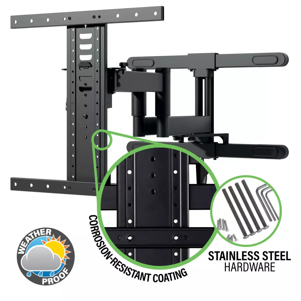 SANUS Outdoor Premium Full-Motion TV Wall Mount 40"-85" - official product image
