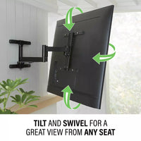 SANUS Outdoor Premium Full-Motion TV Wall Mount 40"-85" - official product image