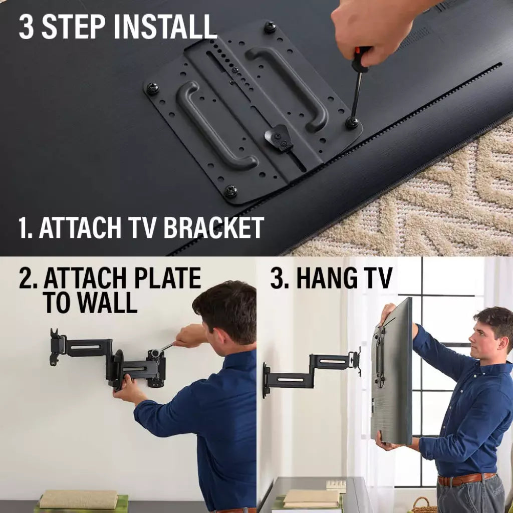 SANUS Advanced Full-Motion 4D + Shift TV Wall Mount 19"-43" - official product image