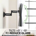 SANUS Advanced Full-Motion 4D + Shift TV Wall Mount 19"-43" - official product image