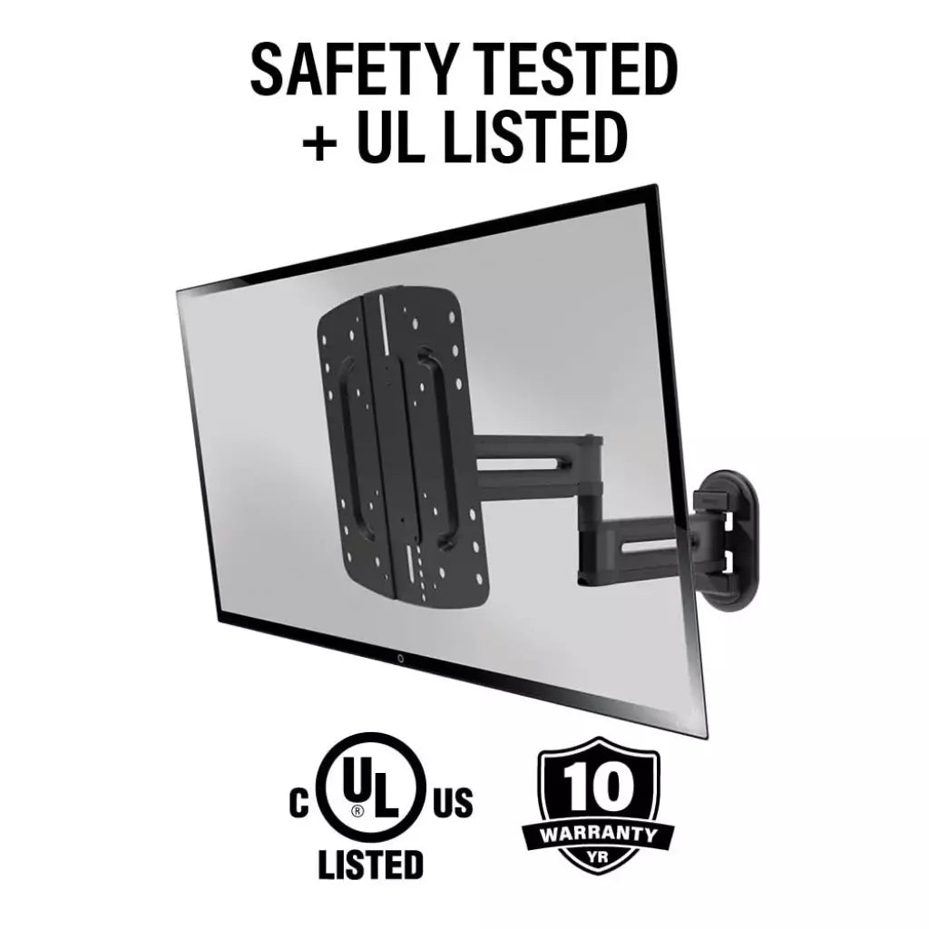 SANUS Advanced Full-Motion 4D + Shift TV Wall Mount 19"-43" - official product image