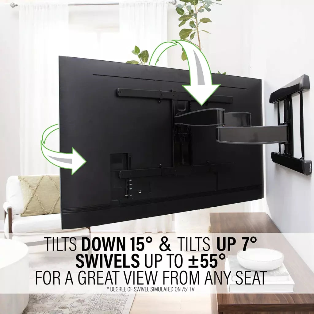 SANUS Advanced XL Full-Motion TV Wall Mount 65"-100" - official product image