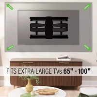 SANUS Advanced XL Full-Motion TV Wall Mount 65"-100" - official product image