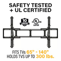 SANUS Super Slim Fixed TV Wall Mount 65"-140" - official product image