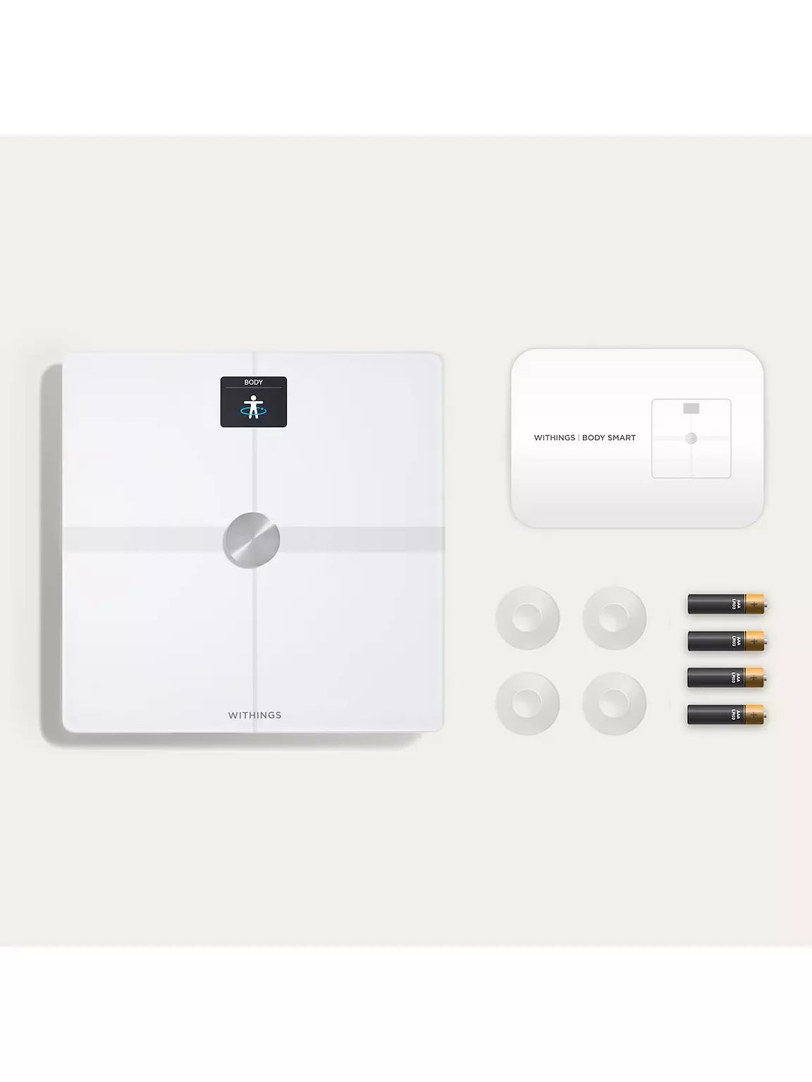 Withings Body Smart - Smart Scale with Body Composition & Weight Tracking - White | 78-WBS13-White-All-Inter