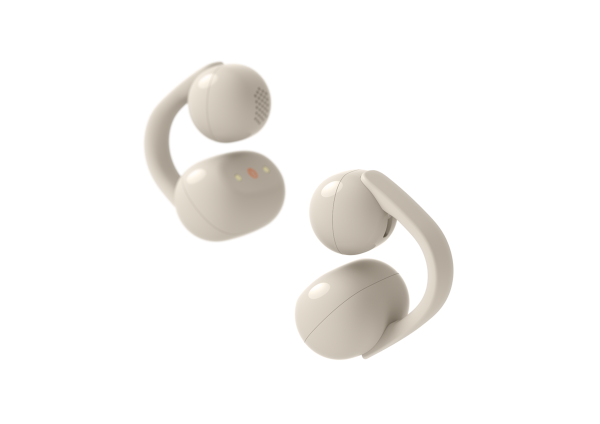 Sony LinkBuds Clip Open-Ear True Wireless Earphones - Greige - product view
