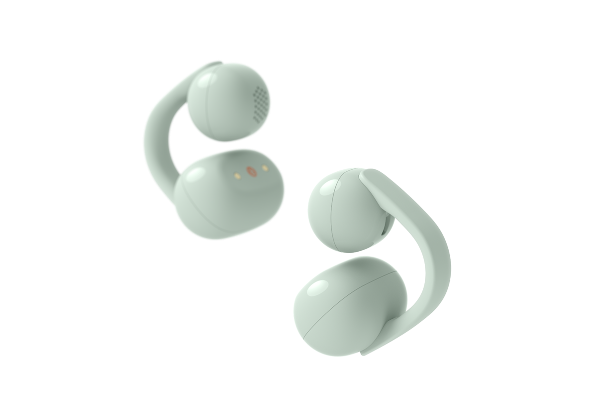 Sony LinkBuds Clip Open-Ear True Wireless Earphones - Green - product view