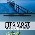SANUS Universal Extendable Soundbar Wall Mount - official product image