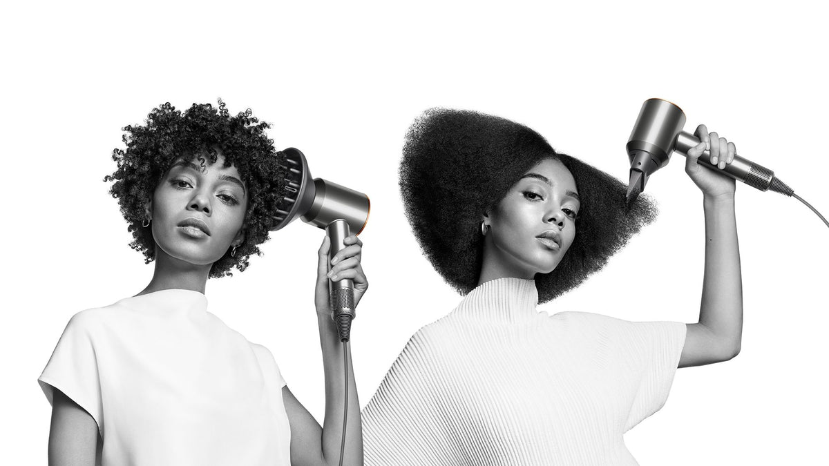Dyson Supersonic Curly+Coily Hair Dryer - Prussian Blue/Rich Copper - styling curly and coily hair
