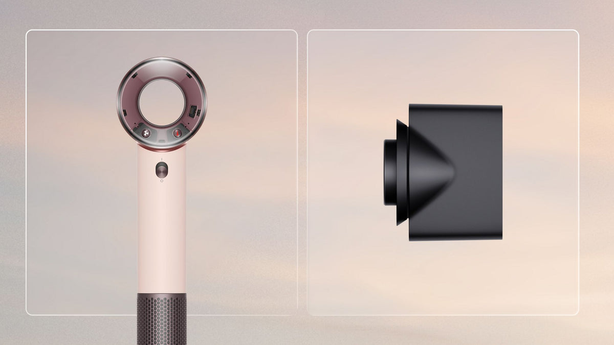 Dyson Supersonic Travel Hair Dryer - Ceramic Pink/Rose Gold - with Styling concentrator