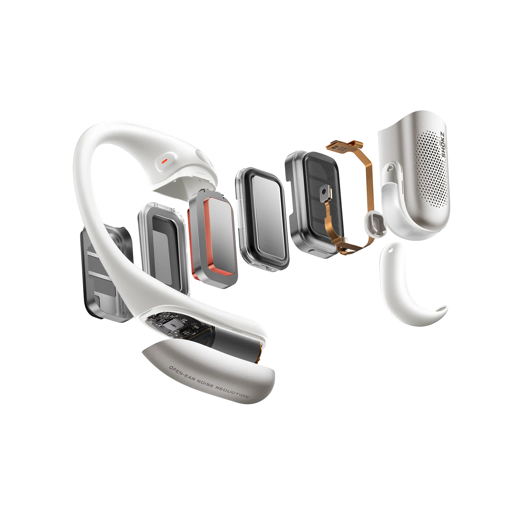 Shokz OpenFit Pro Open-Ear True Wireless Earphones, White product image