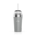Ninja SLUSHi insulated bubble cup with lid and straw in Grey