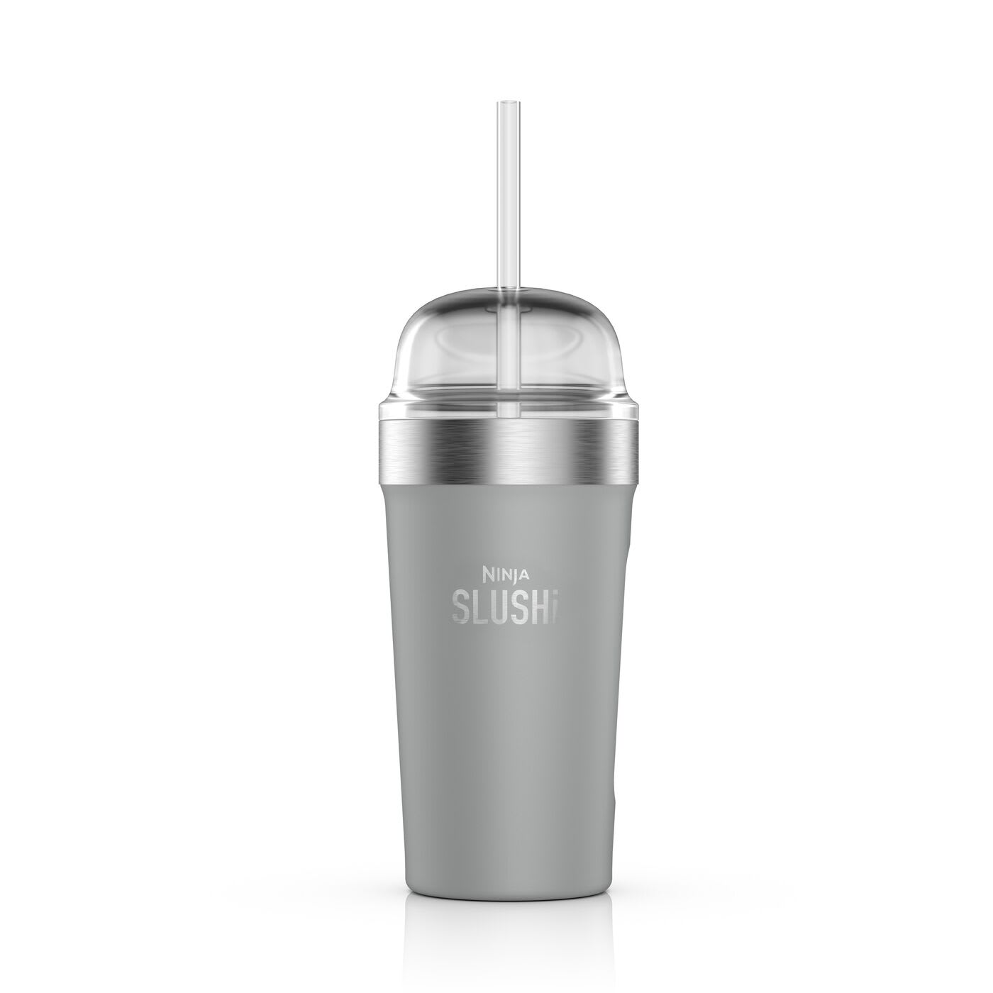 Ninja SLUSHi insulated bubble cup with lid and straw in Grey