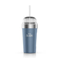 Ninja SLUSHi insulated bubble cup in Denim Blue with bubble lid and straw