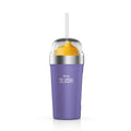 Ninja SLUSHi insulated bubble cup with lid and straw in Purple, studio product shot
