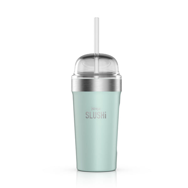 Ninja SLUSHi insulated bubble cup in Sea Glass with bubble lid and straw