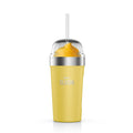 Ninja SLUSHi insulated bubble cup in Yellow with bubble lid and straw