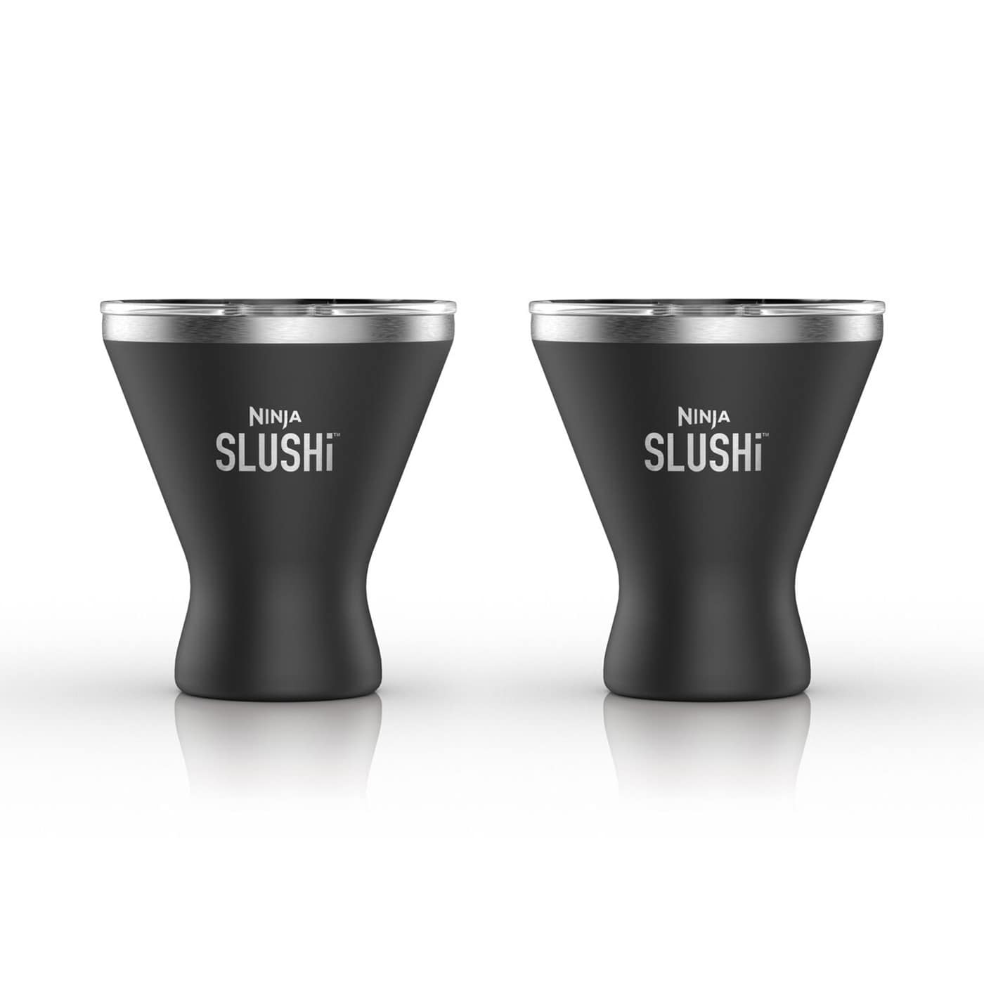 Two Ninja SLUSHi insulated cocktail cups in Black