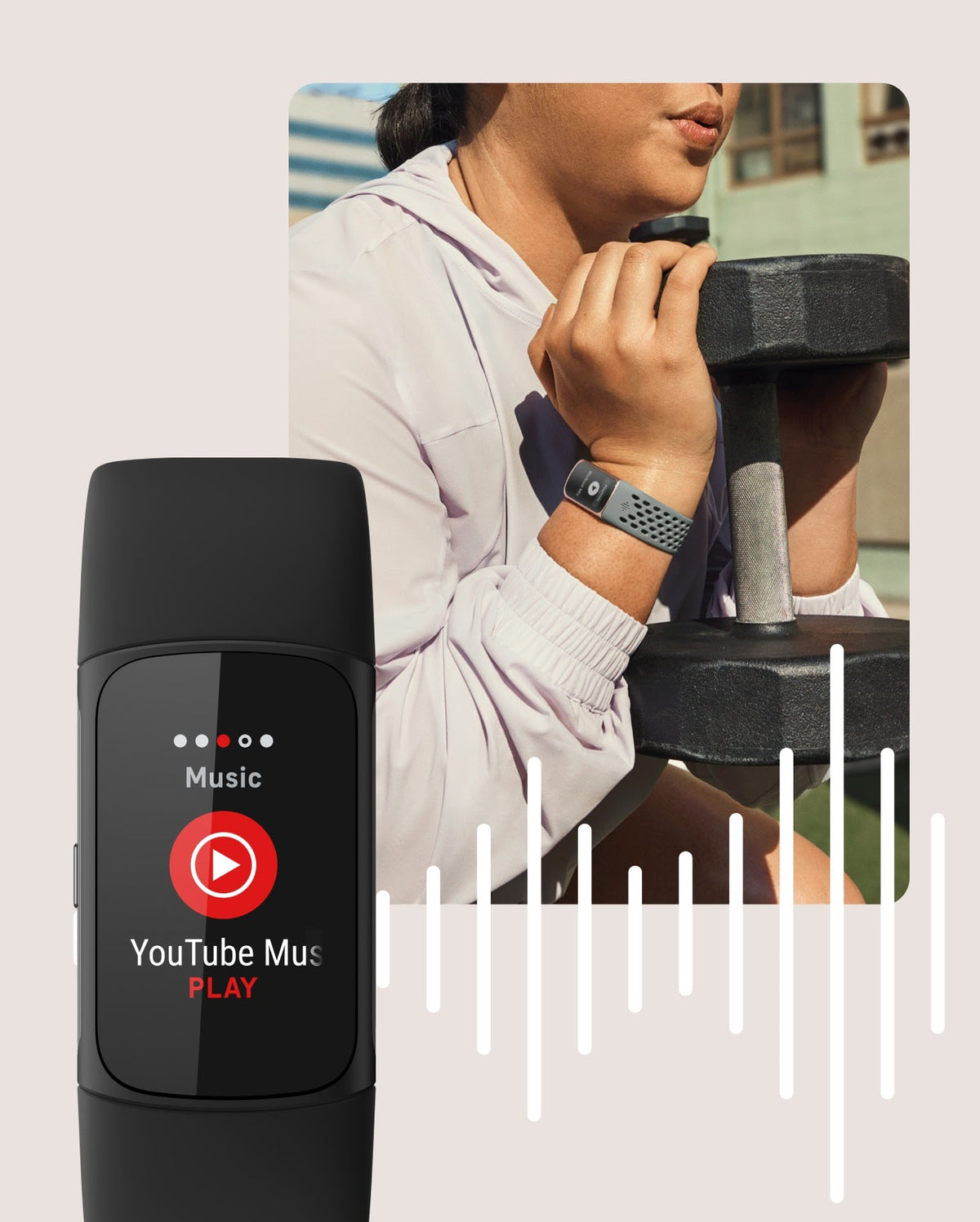 Fitbit Charge 6 Fitness Tracker - Coral/Champagne Gold | 79-GA05184-GB