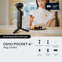 DJI Osmo Pocket 4P 4K Gimbal Camera Vlog Combo - Black - Vlog Combo contents