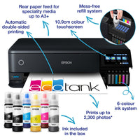 EcoTank ET-8550 A3 Wi-Fi Ink Tank Photo Printer | C11CJ21401CE