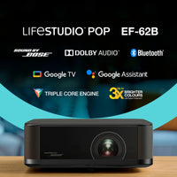 Epson Lifestudio Pop Plus EF-62B 4K PRO-UHD Smart Projector - Black | V11HB73140