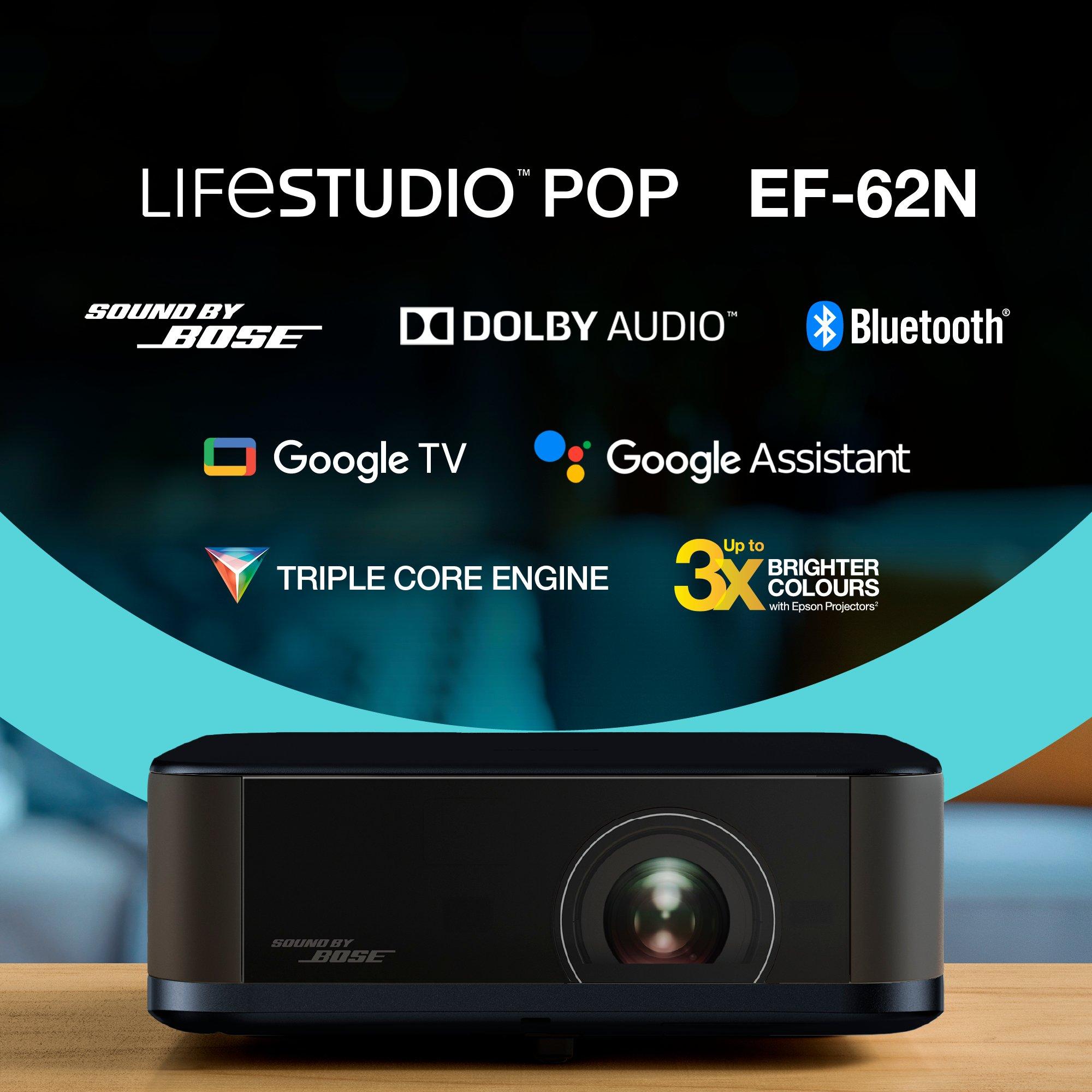 Epson Lifestudio Pop Plus EF-62N 4K PRO-UHD Smart Projector - Navy | V11HB73440