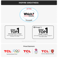TCL 43" 60Hz QLED Google TV | 43P7K