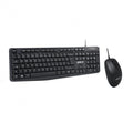 Groov-e Wired Keyboard and Mouse Set Black - official product image