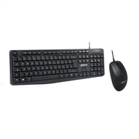 Groov-e Wired Keyboard and Mouse Set Black - official product image