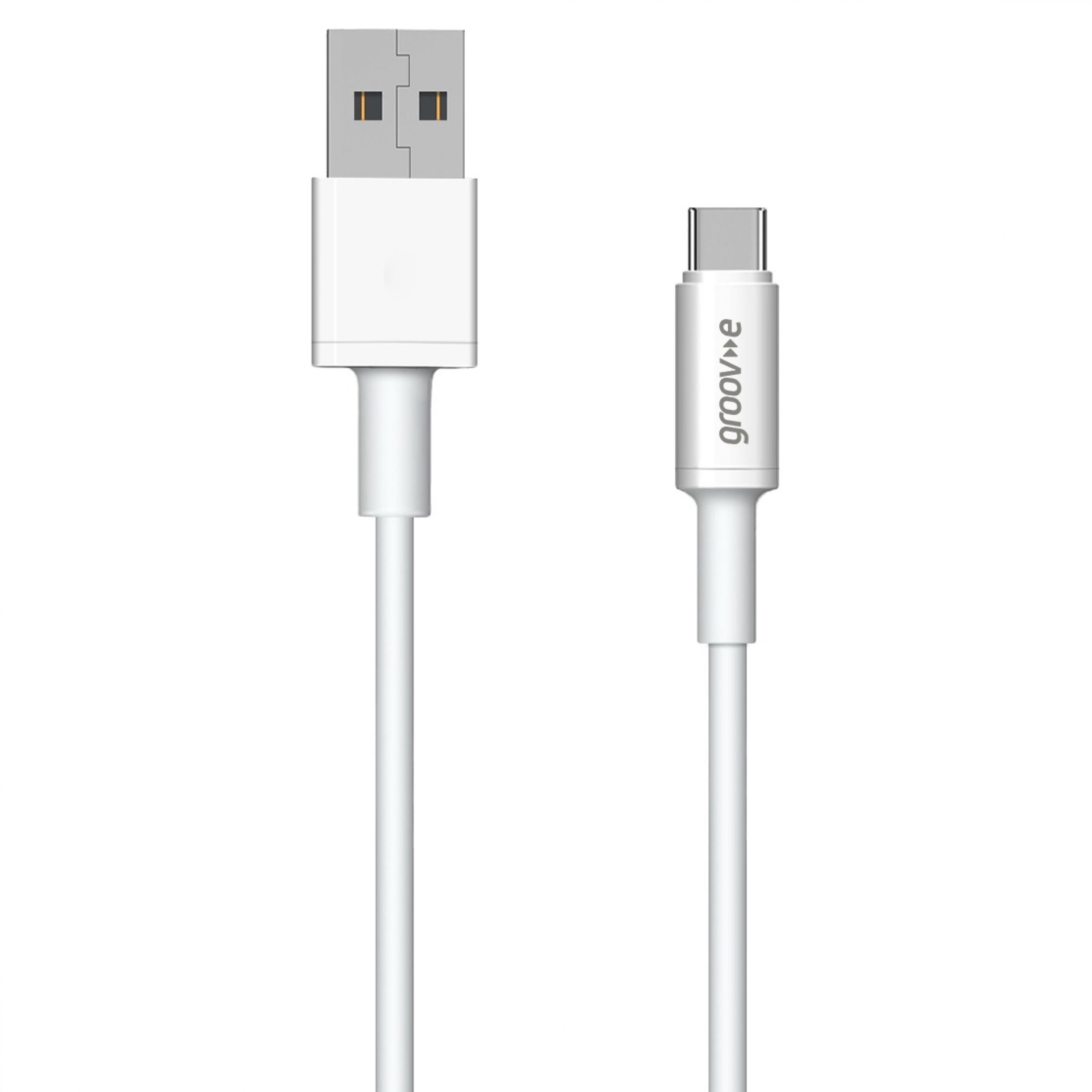 Groov-e USB-C to USB-A Charging Cable 2m White - official product image