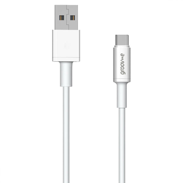 Groov-e USB-C to USB-A Charging Cable 2m White - official product image