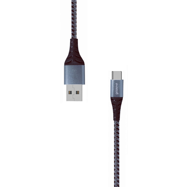 Groov-e USB-C to USB-A Charging Cable 1m Braided - official product image