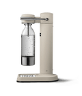 Aarke Carbonator 3 in Sand with PET bottle attached — side view
