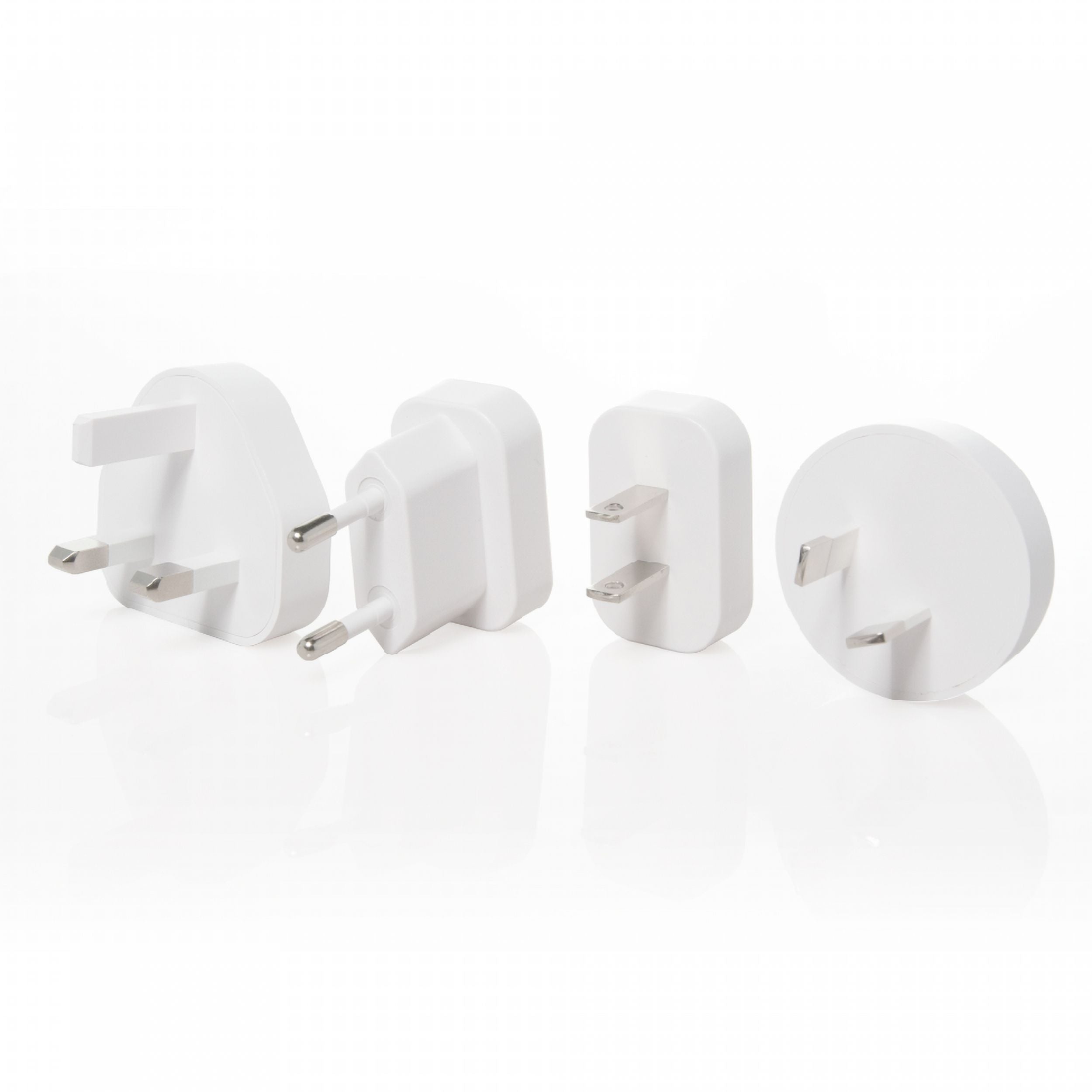 Groov-e 20W USB-C and USB-A Travel Charger with Worldwide Adapters White - official product image