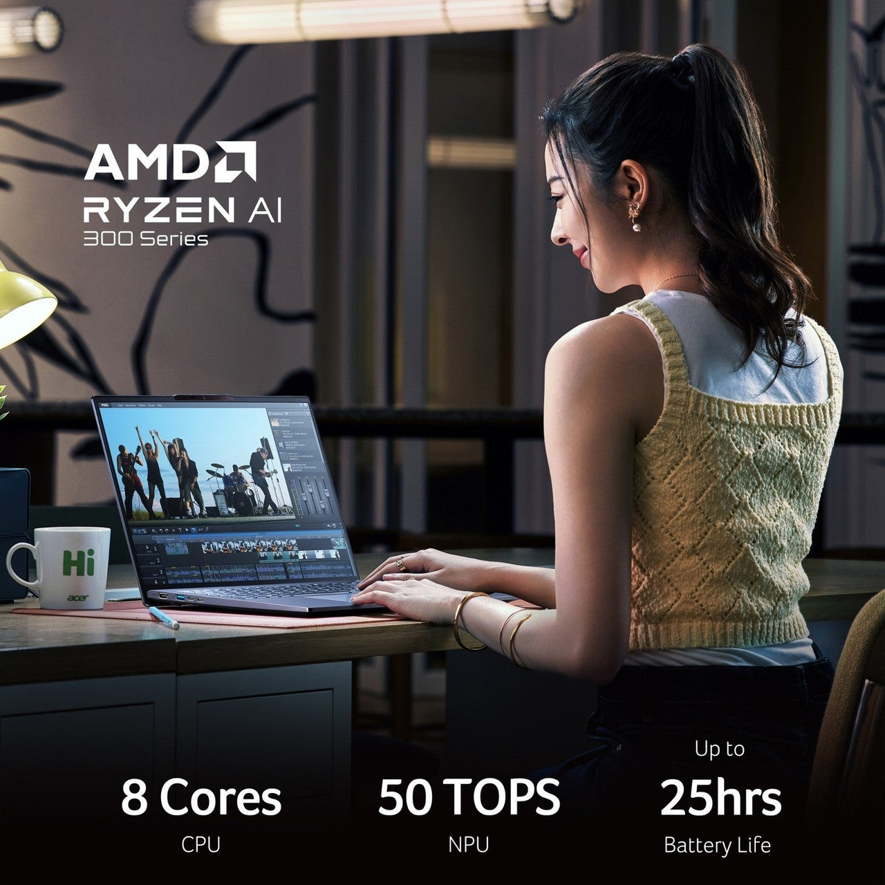 Acer Swift Go 14 AI SFG14-64-R63R Ryzen AI 7 Laptop | NX.JDAEK.001