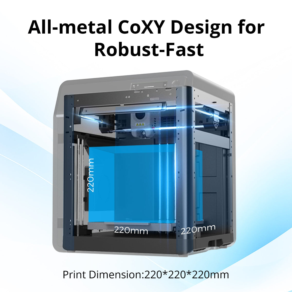 Flashforge Adventurer 5M Pro Enclosed CoreXY 3D Printer - all-metal CoreXY frame