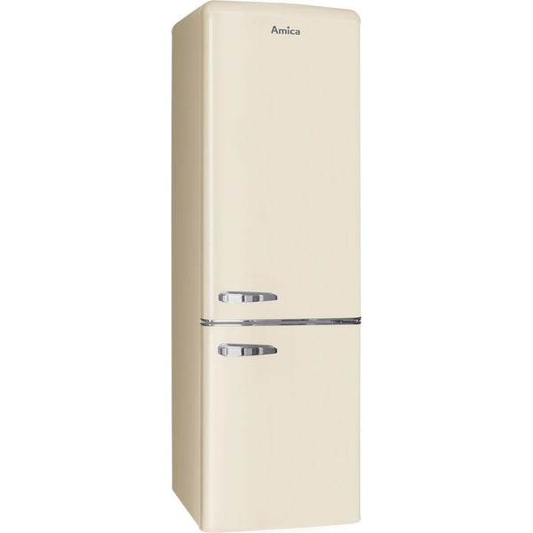 Amica 181cm High 70/30 Fridge Freezer - Satin Beige | FKR29653C/1 Amica Fridge Freezer Euronics Ireland