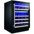 Amica 60cm Freestanding 46 Bottle Black Wine Cooler | AWC600BL Amica Wine Cooler Euronics Ireland