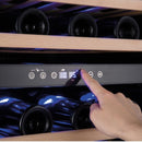 Amica 60cm Freestanding 46 Bottle Black Wine Cooler | AWC600BL Amica Wine Cooler Euronics Ireland
