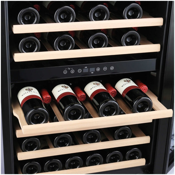 Amica 60cm Freestanding 46 Bottle Black Wine Cooler | AWC600BL
