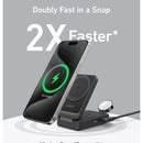 Anker MagGo Wireless Charging Station 15W Foldable 3-in-1 Bundle Cable and Charger | B2557211 Anker Euronics Ireland