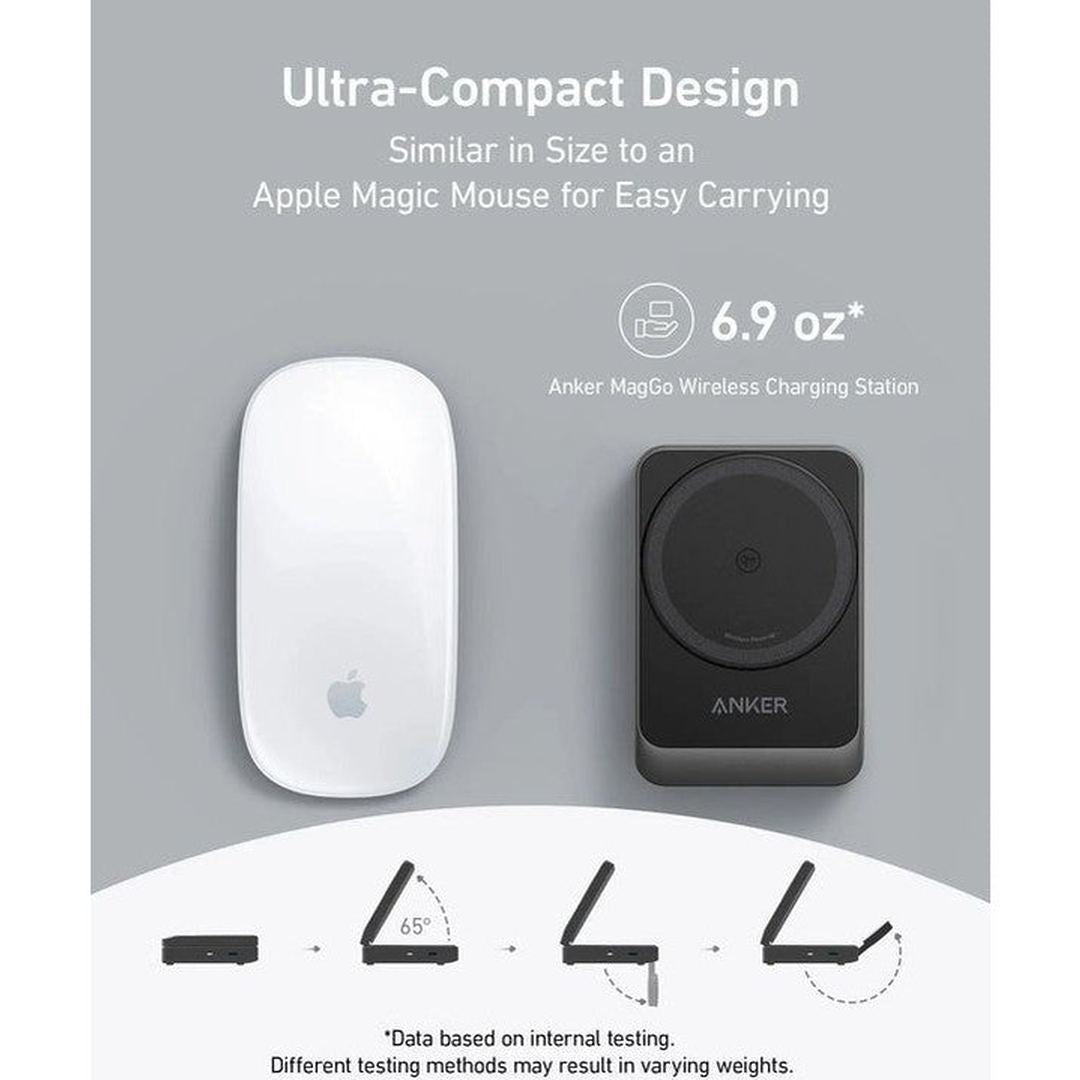 Anker MagGo Wireless Charging Station 15W Foldable 3-in-1 Bundle Cable and Charger | B2557211 Anker Euronics Ireland